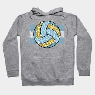 Argentina Volleyball Art Hoodie